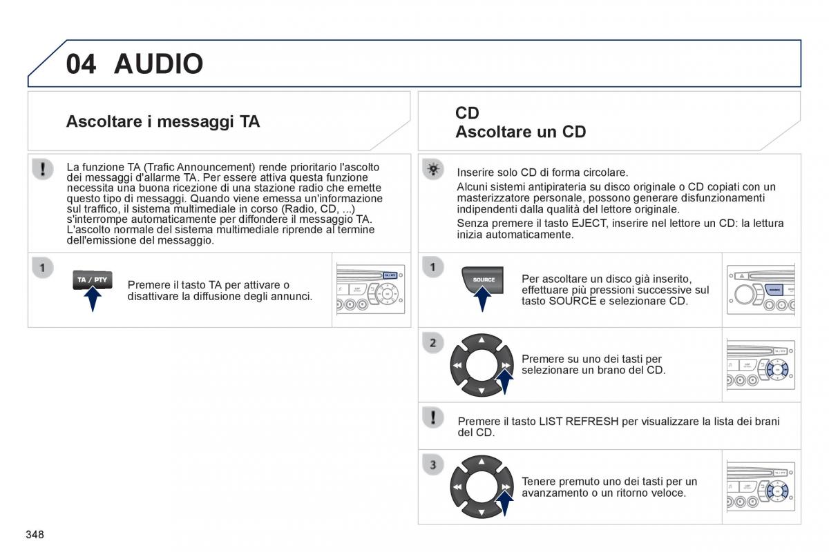 Peugeot 3008 Hybrid manuale del proprietario / page 350