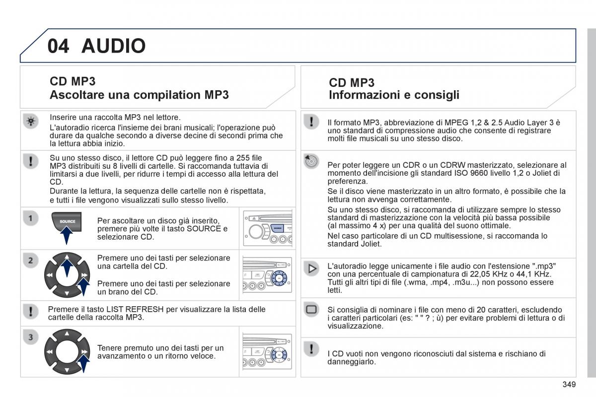 Peugeot 3008 Hybrid manuale del proprietario / page 351