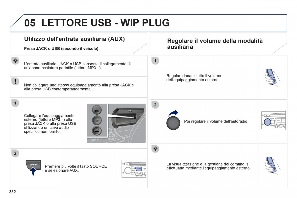 Peugeot 3008 Hybrid manuale del proprietario / page 354