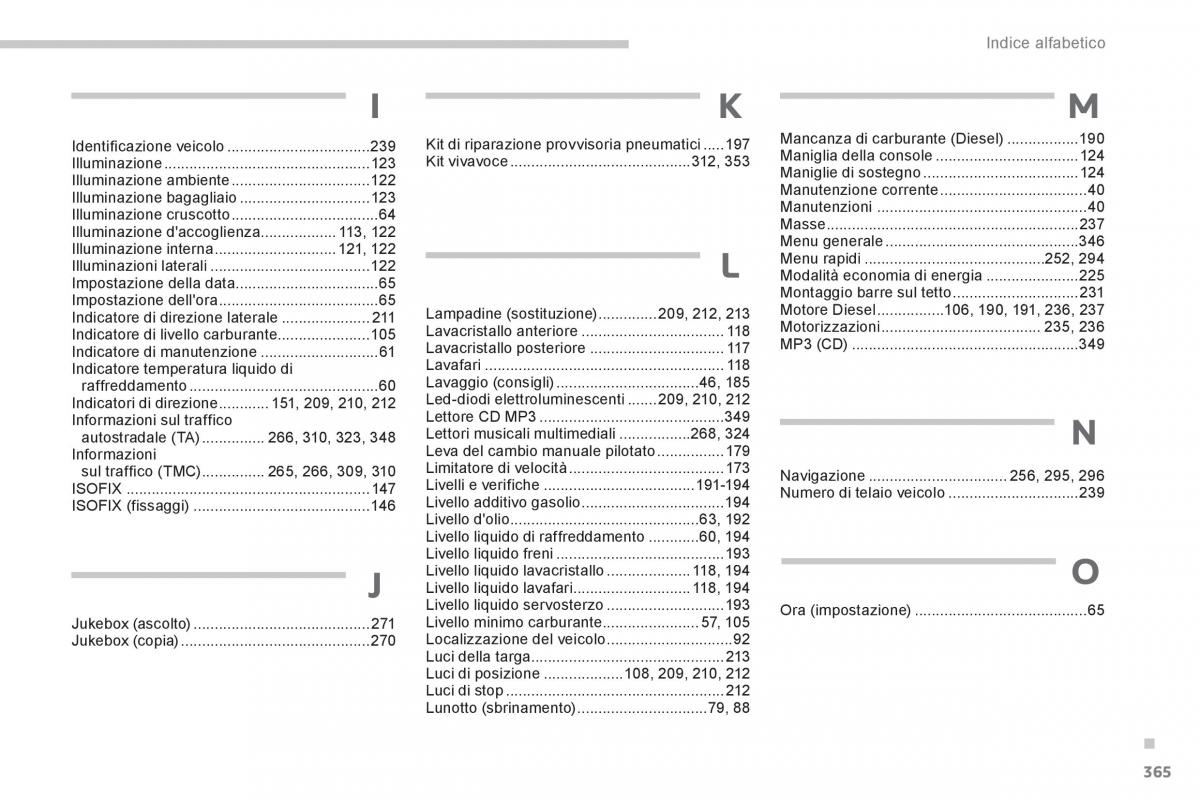 Peugeot 3008 Hybrid manuale del proprietario / page 367