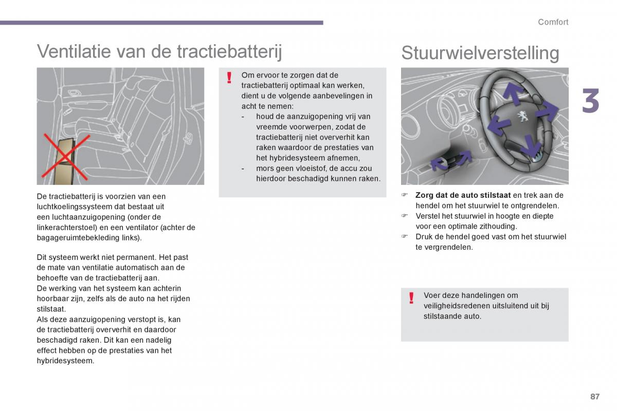 Peugeot 3008 Hybrid handleiding / page 89