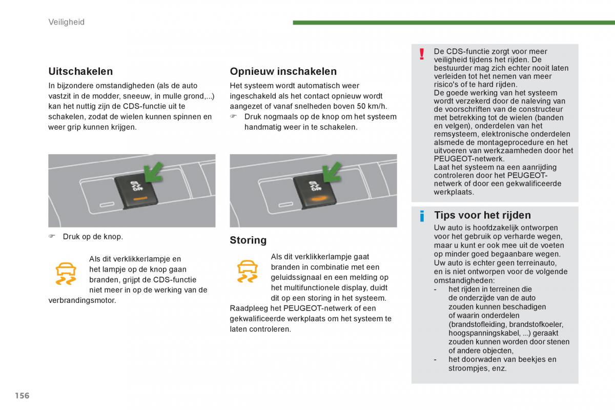 manual peugeot 3008 peugeot 3008 hybrid handleiding / page 158