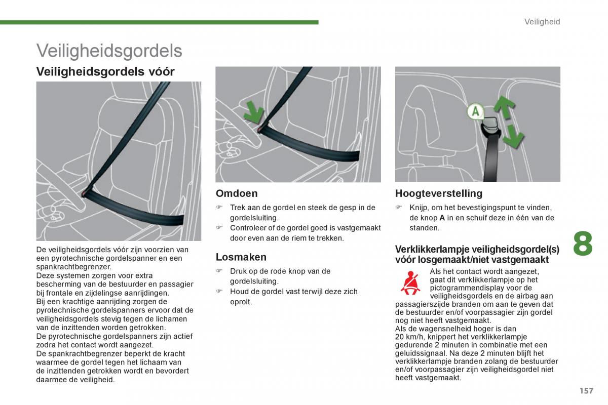 Peugeot 3008 Hybrid handleiding / page 159