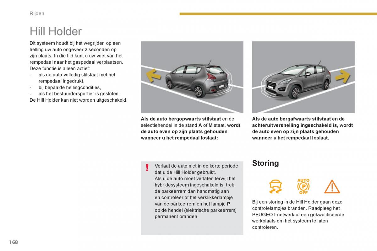 Peugeot 3008 Hybrid handleiding / page 170