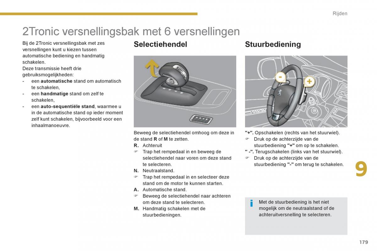 Peugeot 3008 Hybrid handleiding / page 181