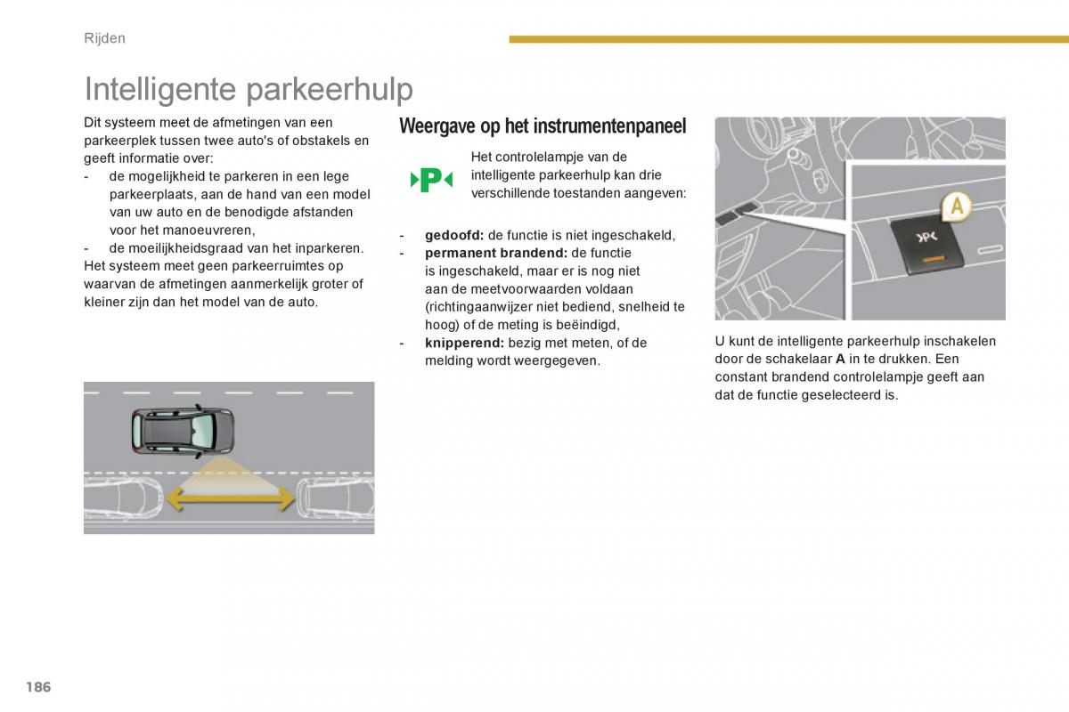 Peugeot 3008 Hybrid handleiding / page 188