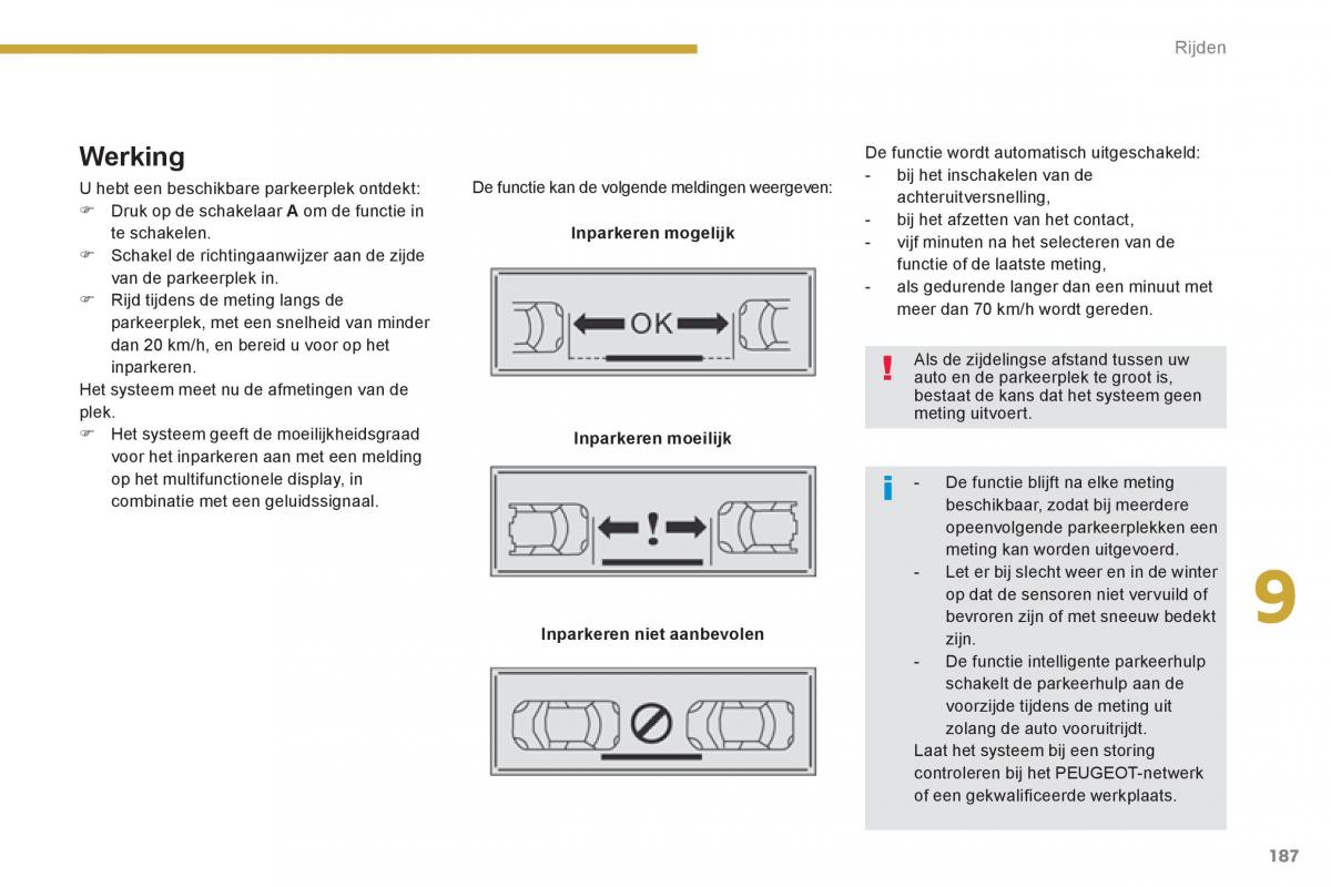 Peugeot 3008 Hybrid handleiding / page 189