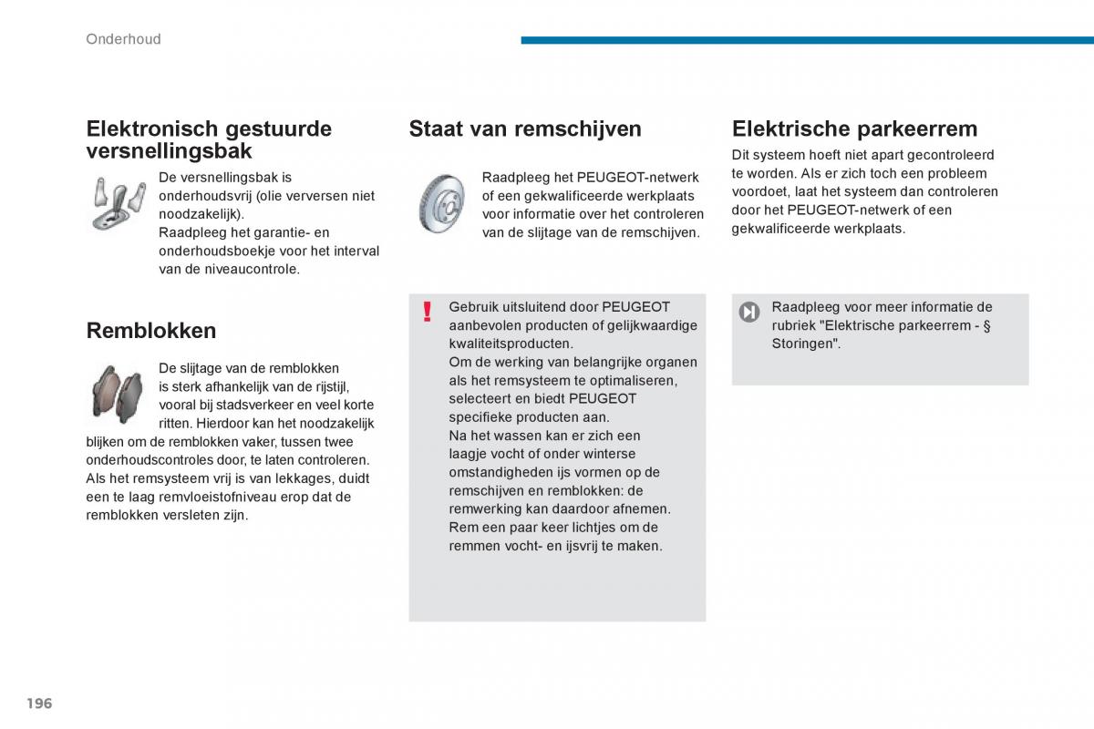 Peugeot 3008 Hybrid handleiding / page 198