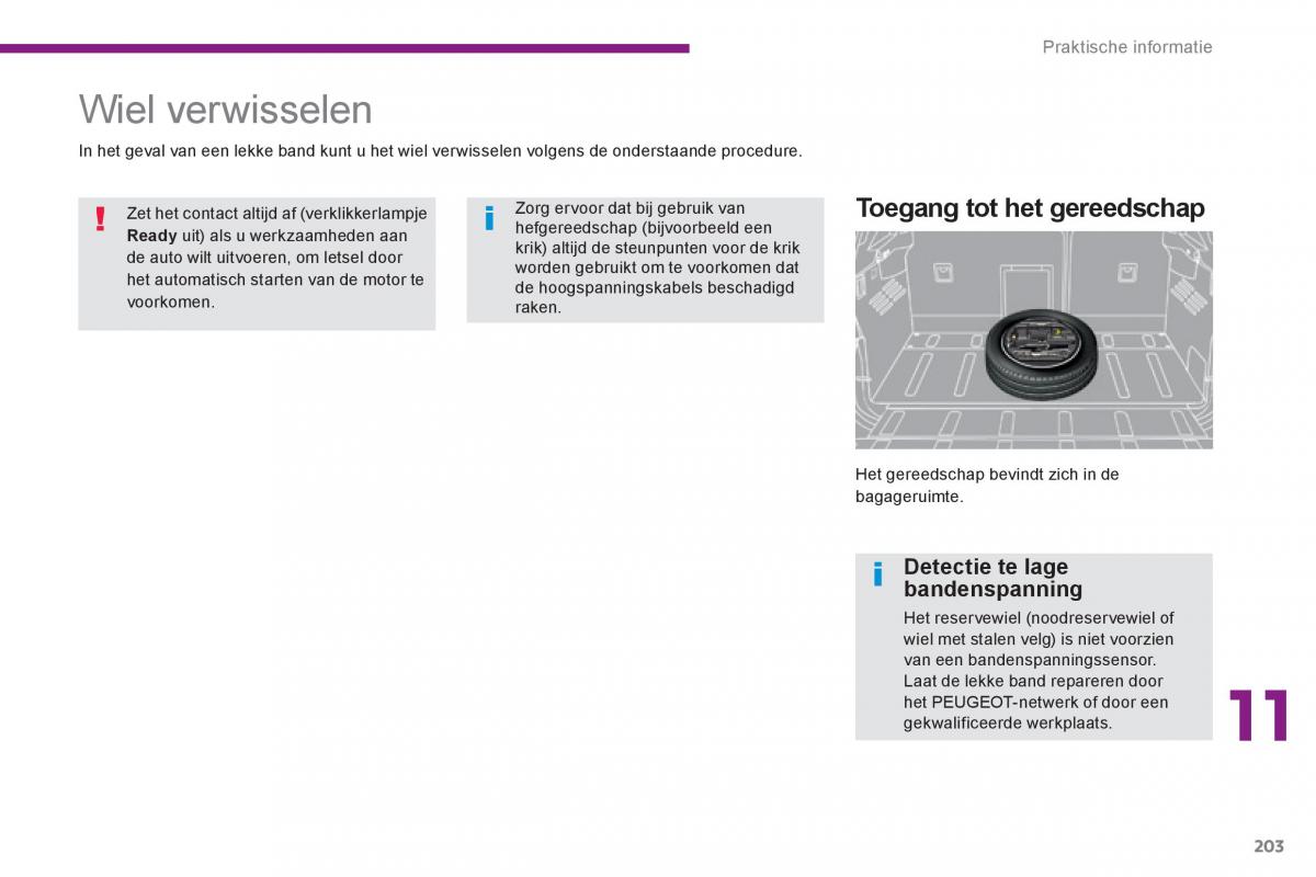 Peugeot 3008 Hybrid handleiding / page 205