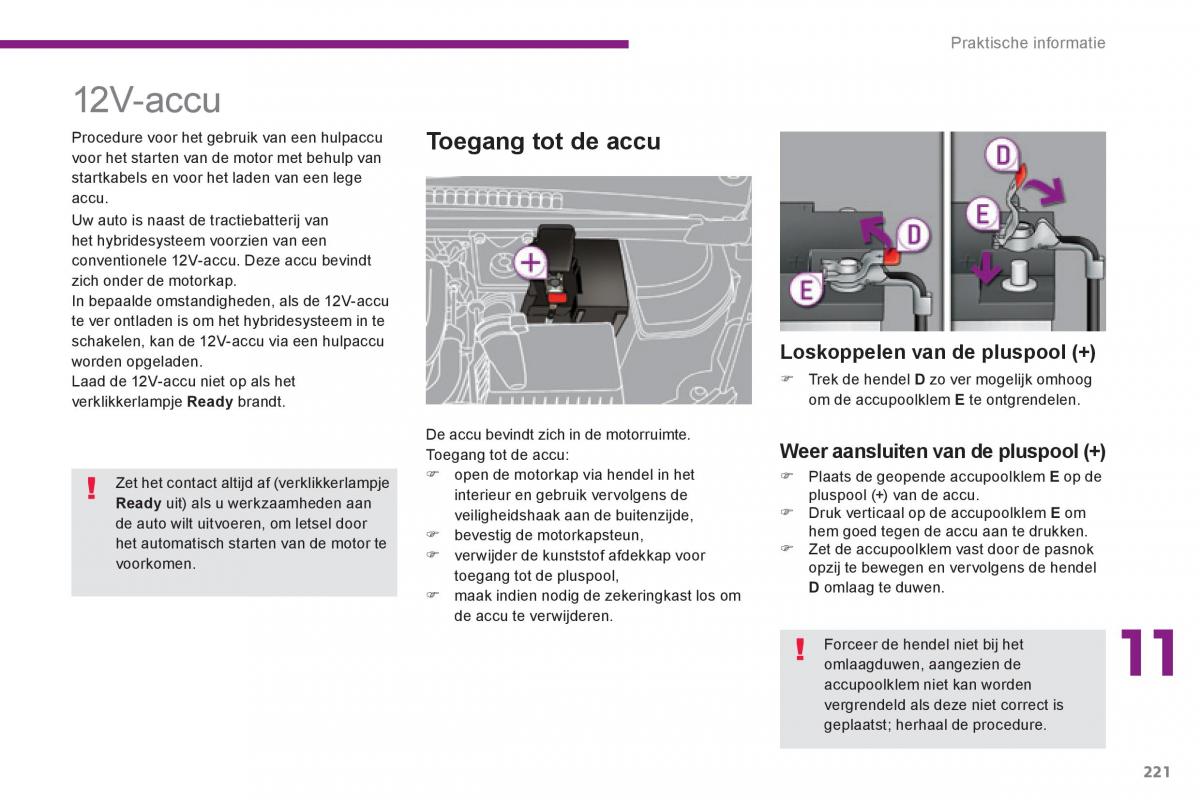 Peugeot 3008 Hybrid handleiding / page 223