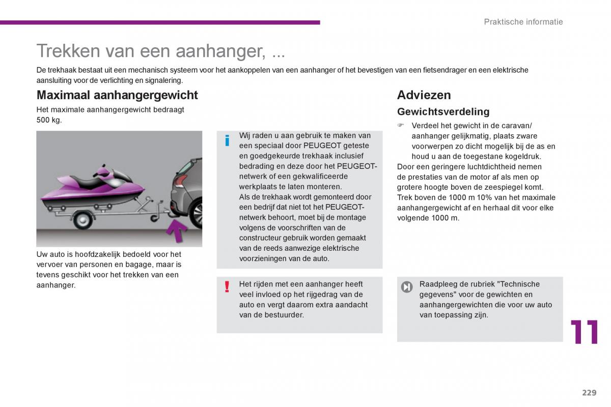 Peugeot 3008 Hybrid handleiding / page 231