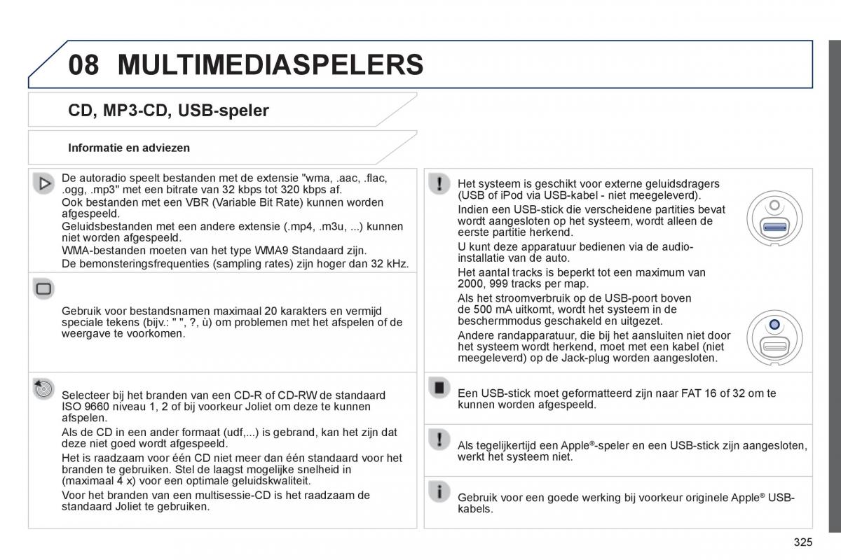 Peugeot 3008 Hybrid handleiding / page 327