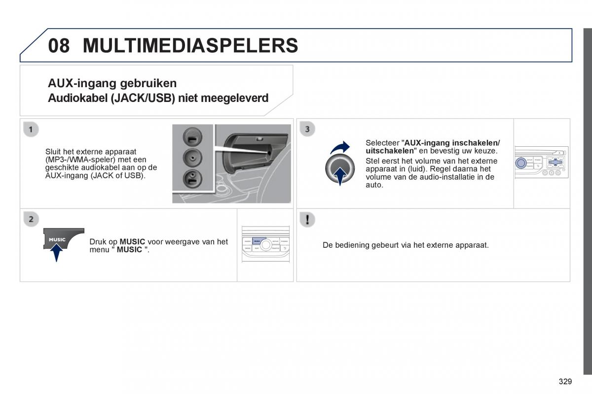 Peugeot 3008 Hybrid handleiding / page 331