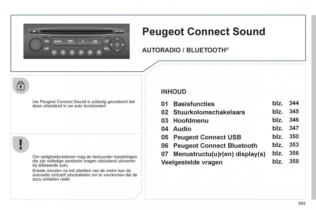 Peugeot 3008 Hybrid handleiding / page 345