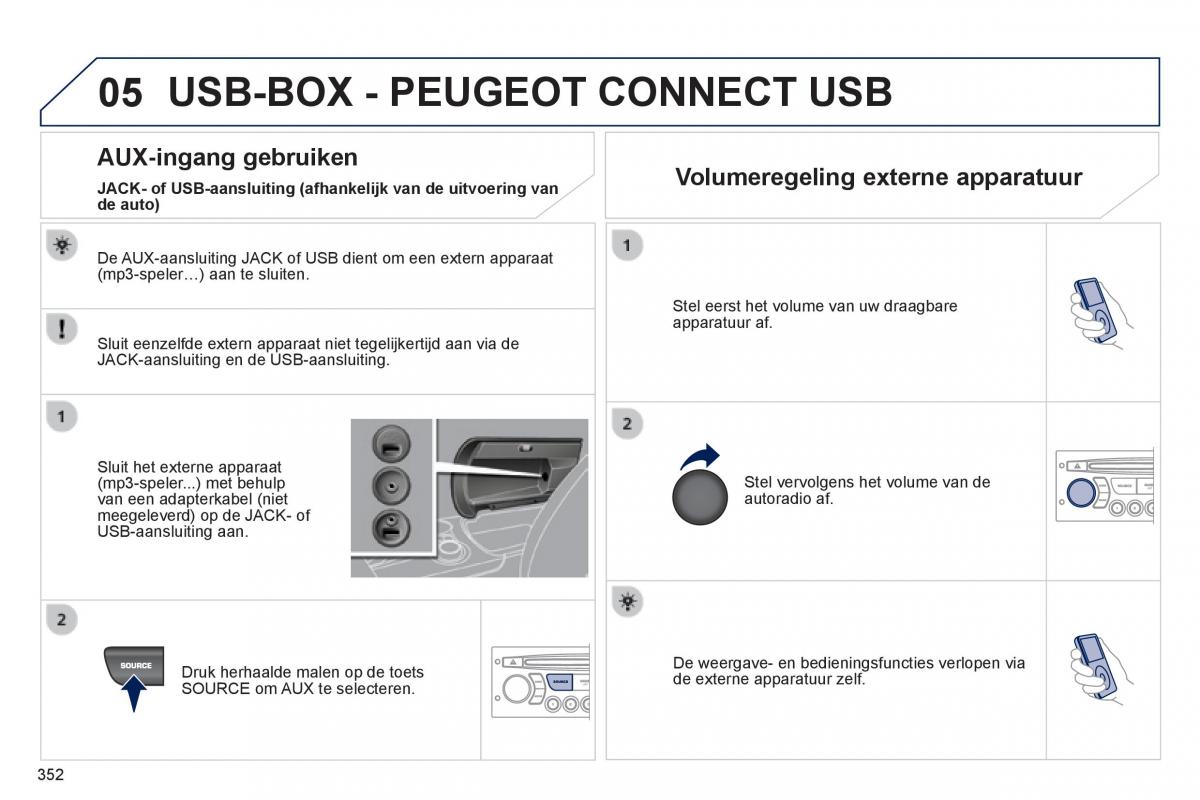 Peugeot 3008 Hybrid handleiding / page 354