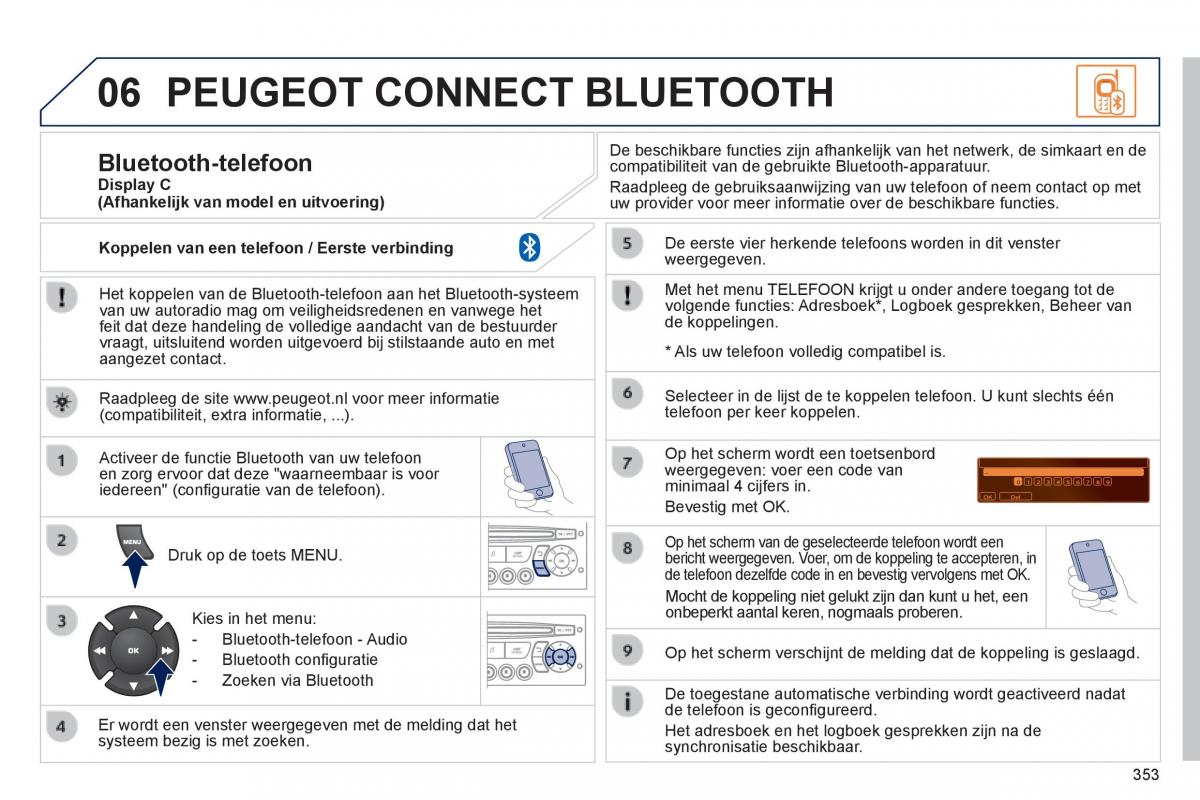 Peugeot 3008 Hybrid handleiding / page 355