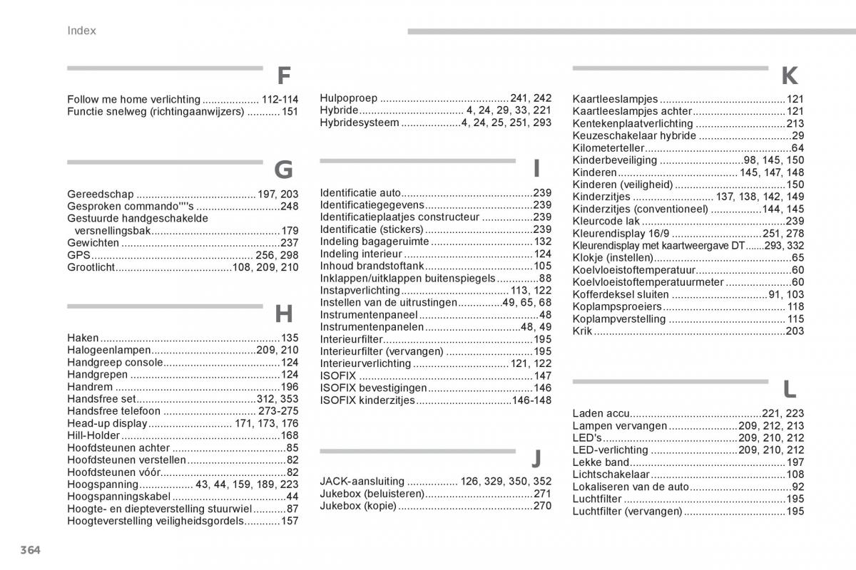 Peugeot 3008 Hybrid handleiding / page 366