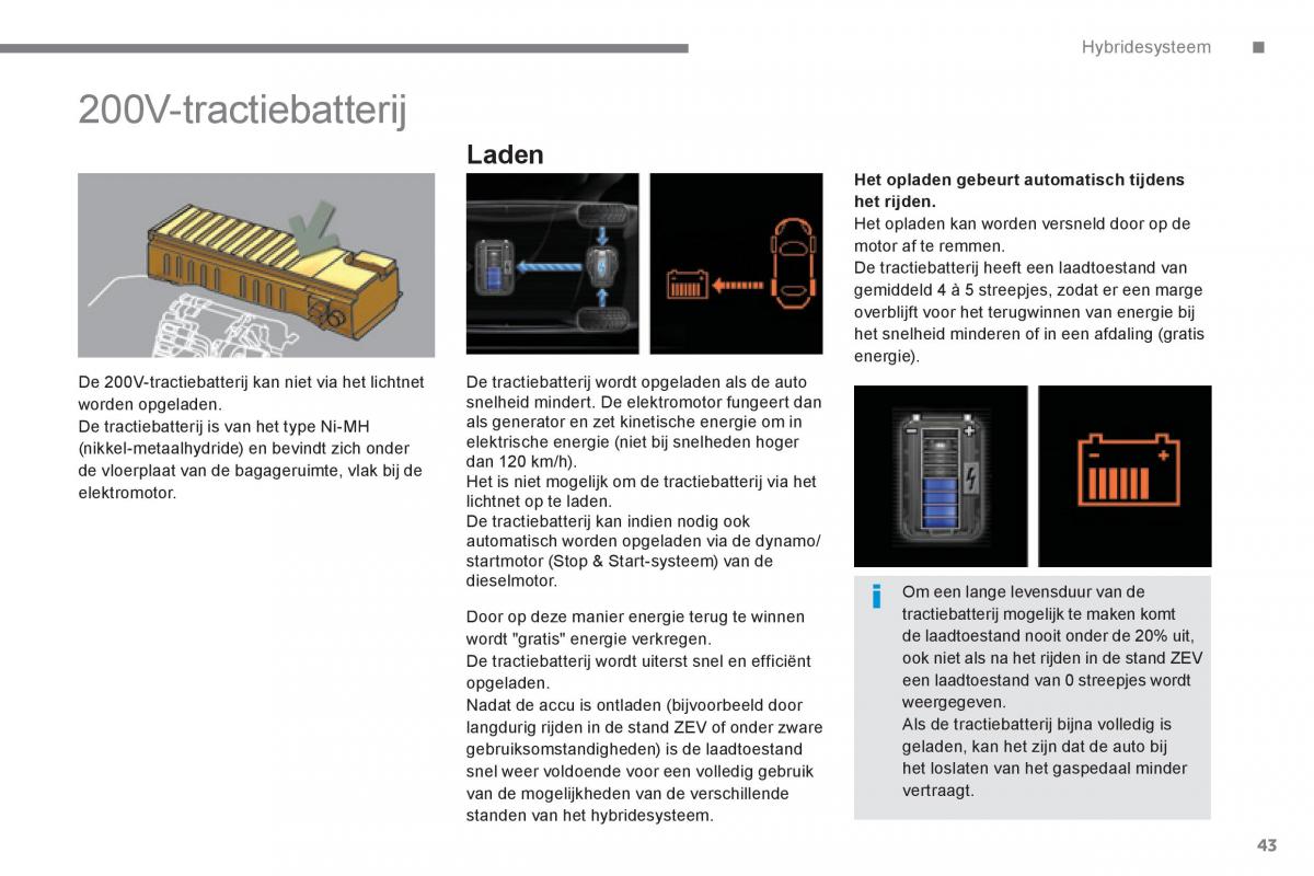 Peugeot 3008 Hybrid handleiding / page 45