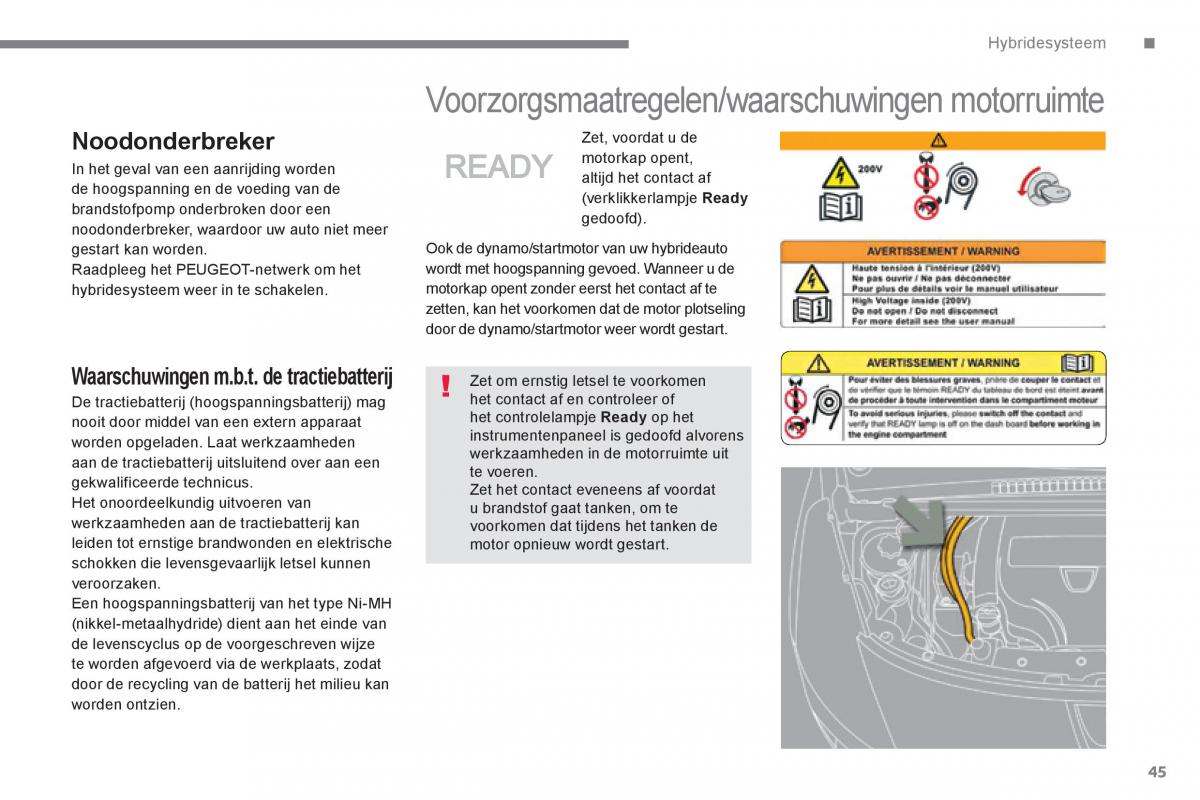 manual peugeot 3008 peugeot 3008 hybrid handleiding / page 47