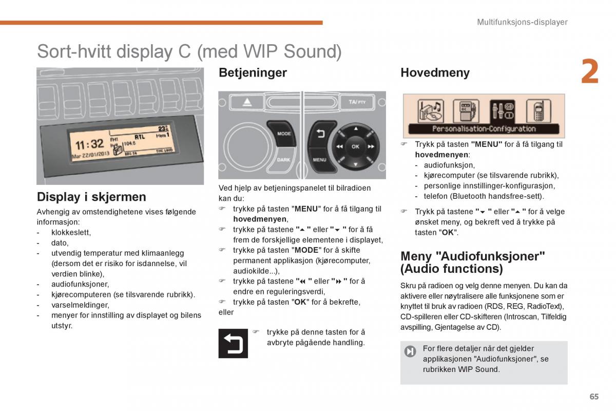 Peugeot 3008 Hybrid bruksanvisningen / page 67