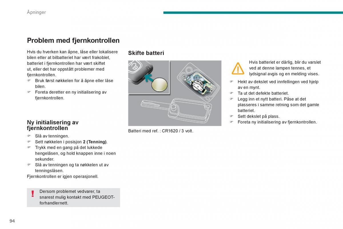 Peugeot 3008 Hybrid bruksanvisningen / page 96