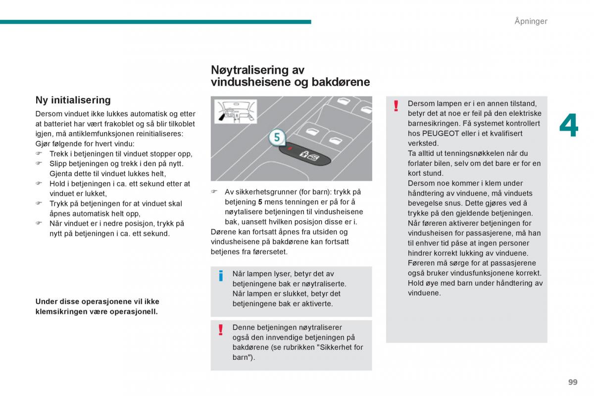 Peugeot 3008 Hybrid bruksanvisningen / page 101