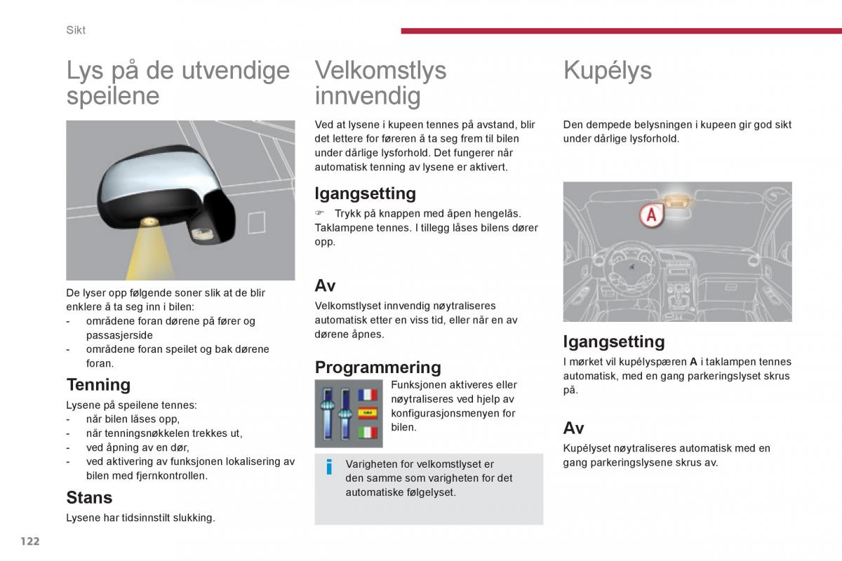 Peugeot 3008 Hybrid bruksanvisningen / page 124