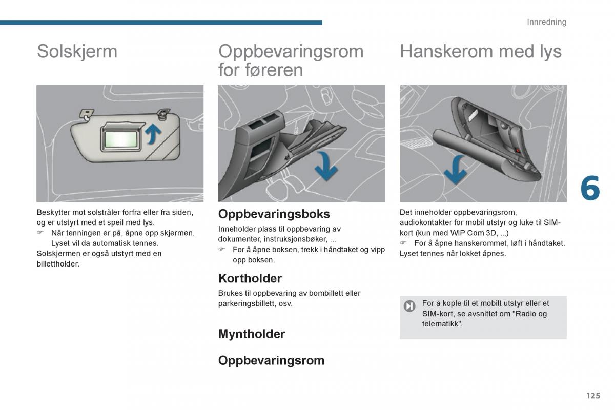 Peugeot 3008 Hybrid bruksanvisningen / page 127