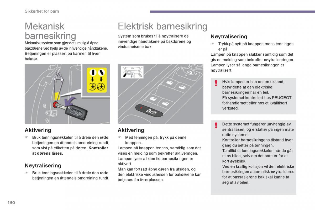 Peugeot 3008 Hybrid bruksanvisningen / page 152