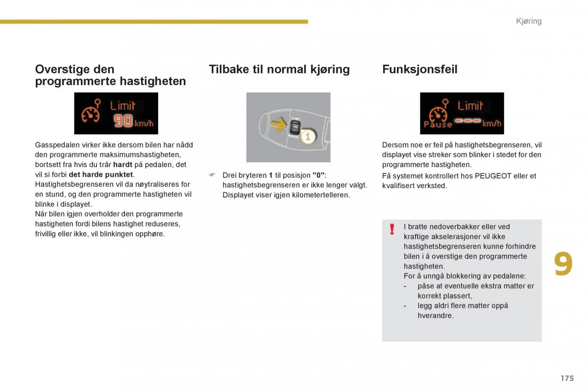 Peugeot 3008 Hybrid bruksanvisningen / page 177