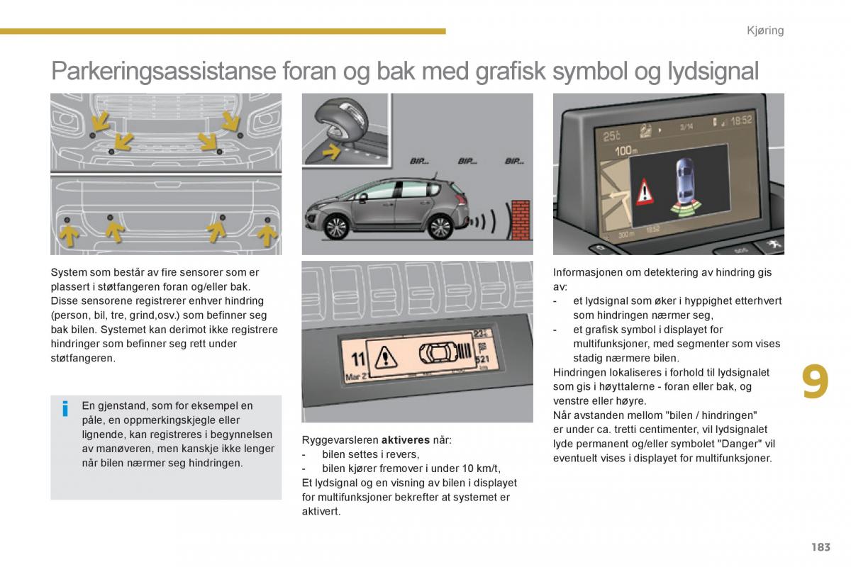 Peugeot 3008 Hybrid bruksanvisningen / page 185