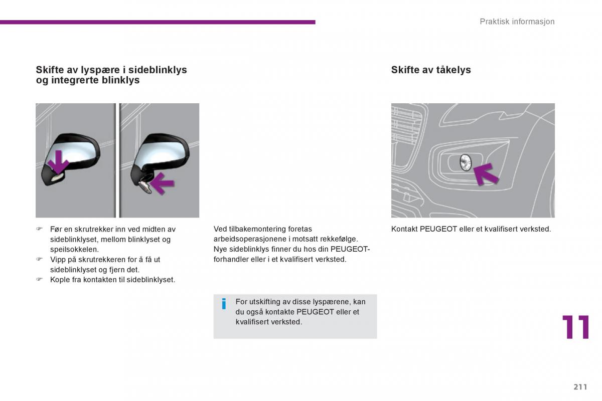 Peugeot 3008 Hybrid bruksanvisningen / page 213