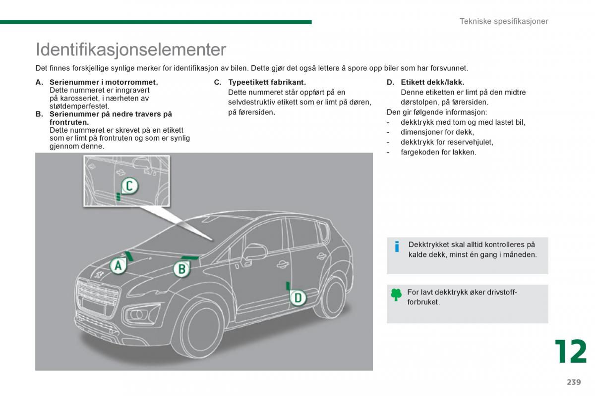 Peugeot 3008 Hybrid bruksanvisningen / page 241