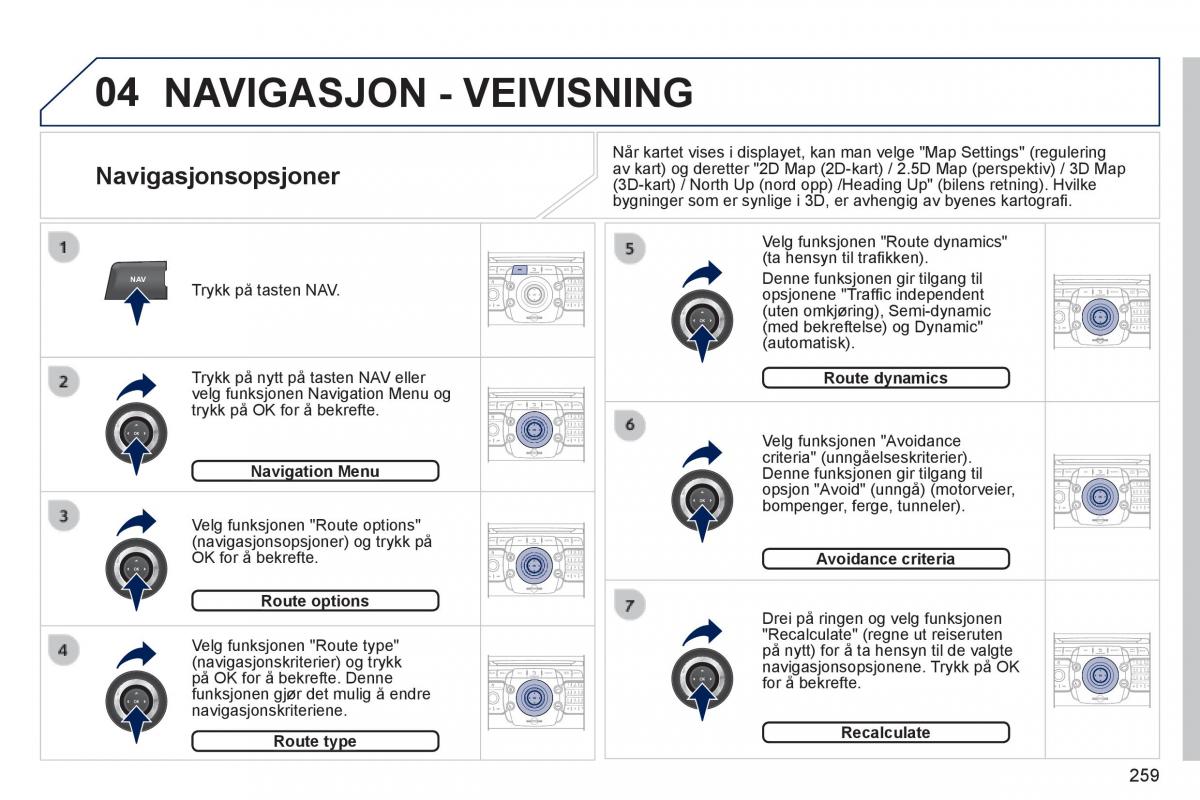 Peugeot 3008 Hybrid bruksanvisningen / page 261