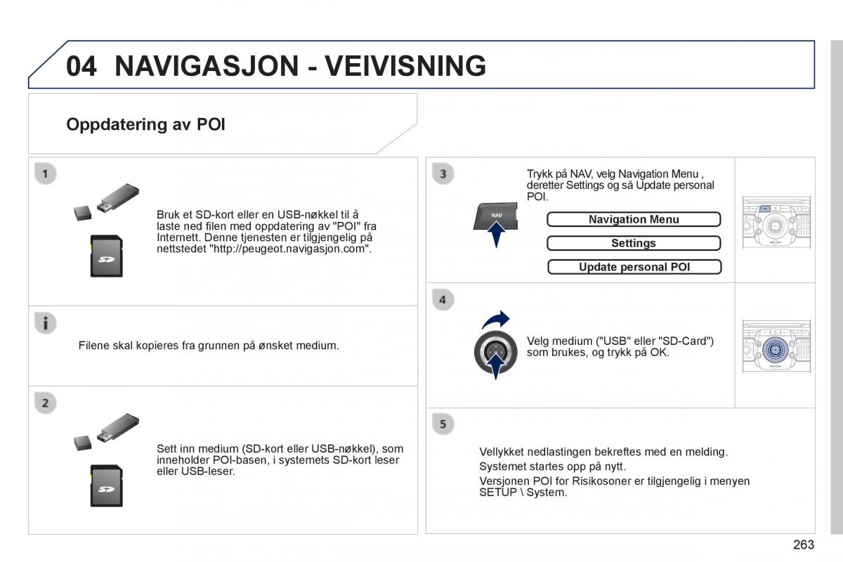 Peugeot 3008 Hybrid bruksanvisningen / page 265