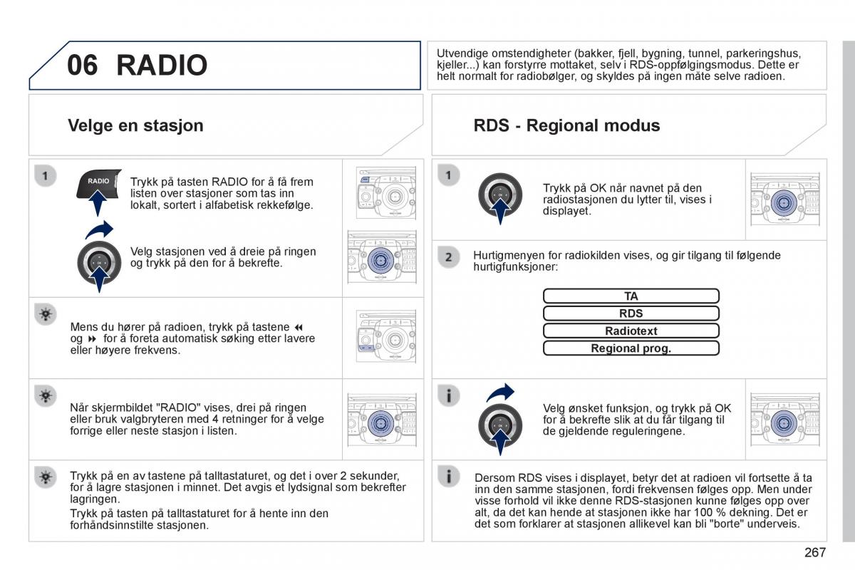 Peugeot 3008 Hybrid bruksanvisningen / page 269