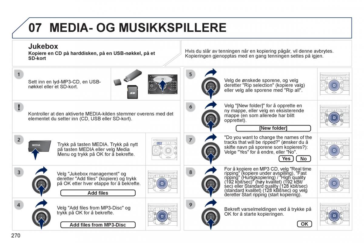 Peugeot 3008 Hybrid bruksanvisningen / page 272