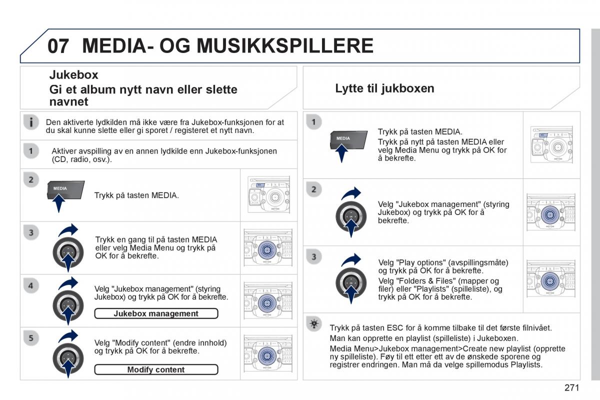 Peugeot 3008 Hybrid bruksanvisningen / page 273