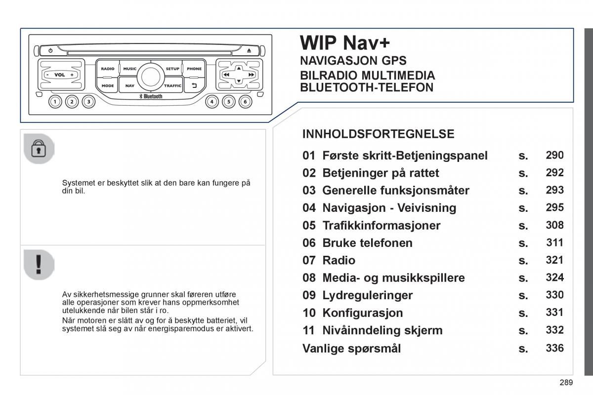 Peugeot 3008 Hybrid bruksanvisningen / page 291