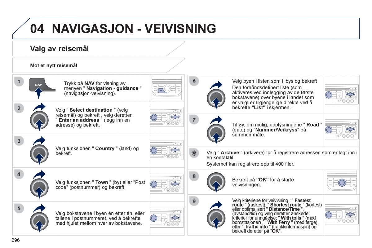 Peugeot 3008 Hybrid bruksanvisningen / page 298