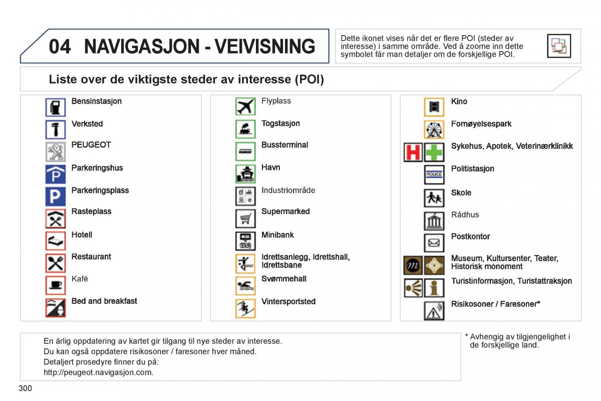 Peugeot 3008 Hybrid bruksanvisningen / page 302