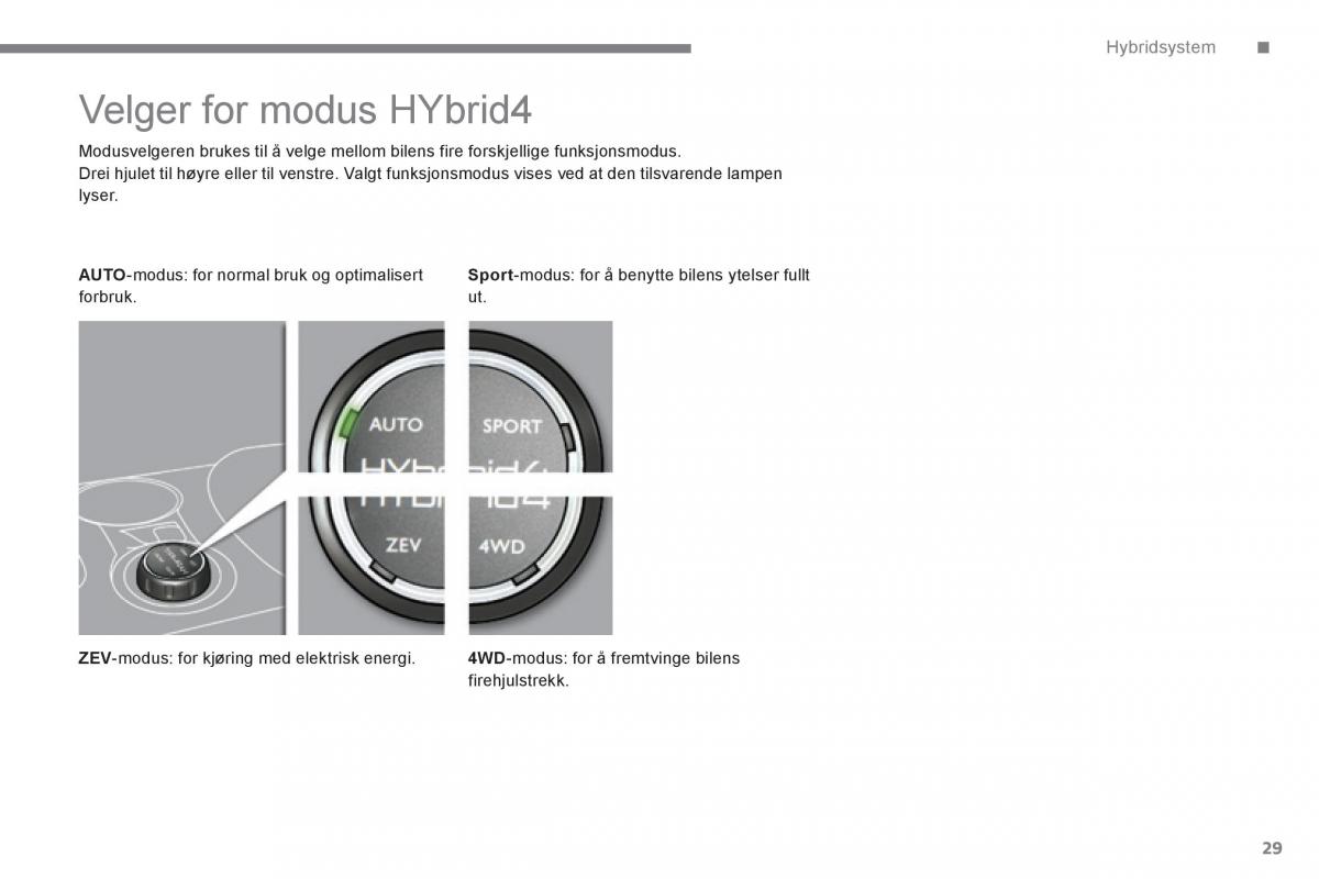 Peugeot 3008 Hybrid bruksanvisningen / page 31