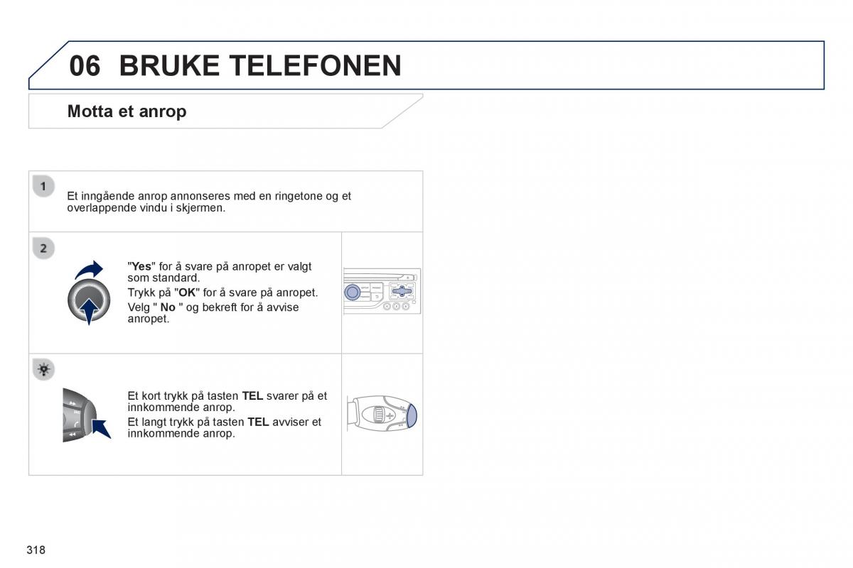 Peugeot 3008 Hybrid bruksanvisningen / page 320