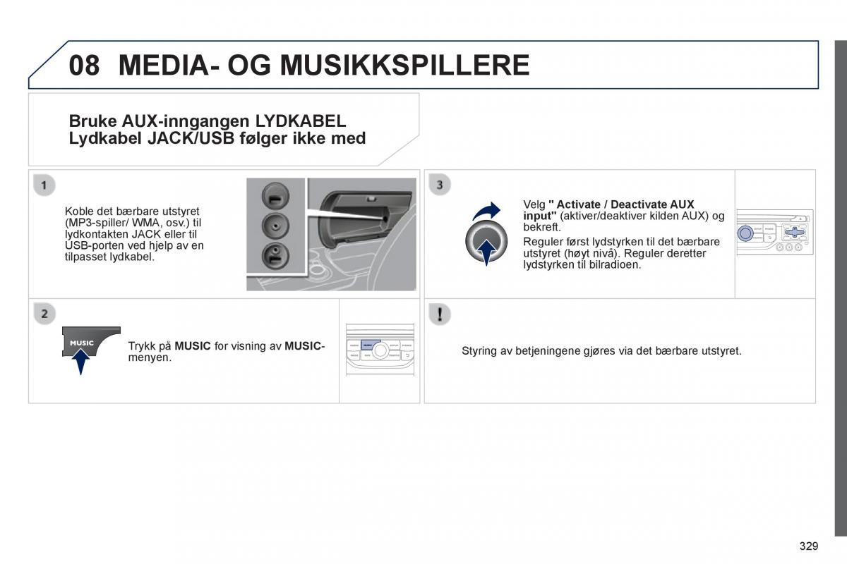 Peugeot 3008 Hybrid bruksanvisningen / page 331