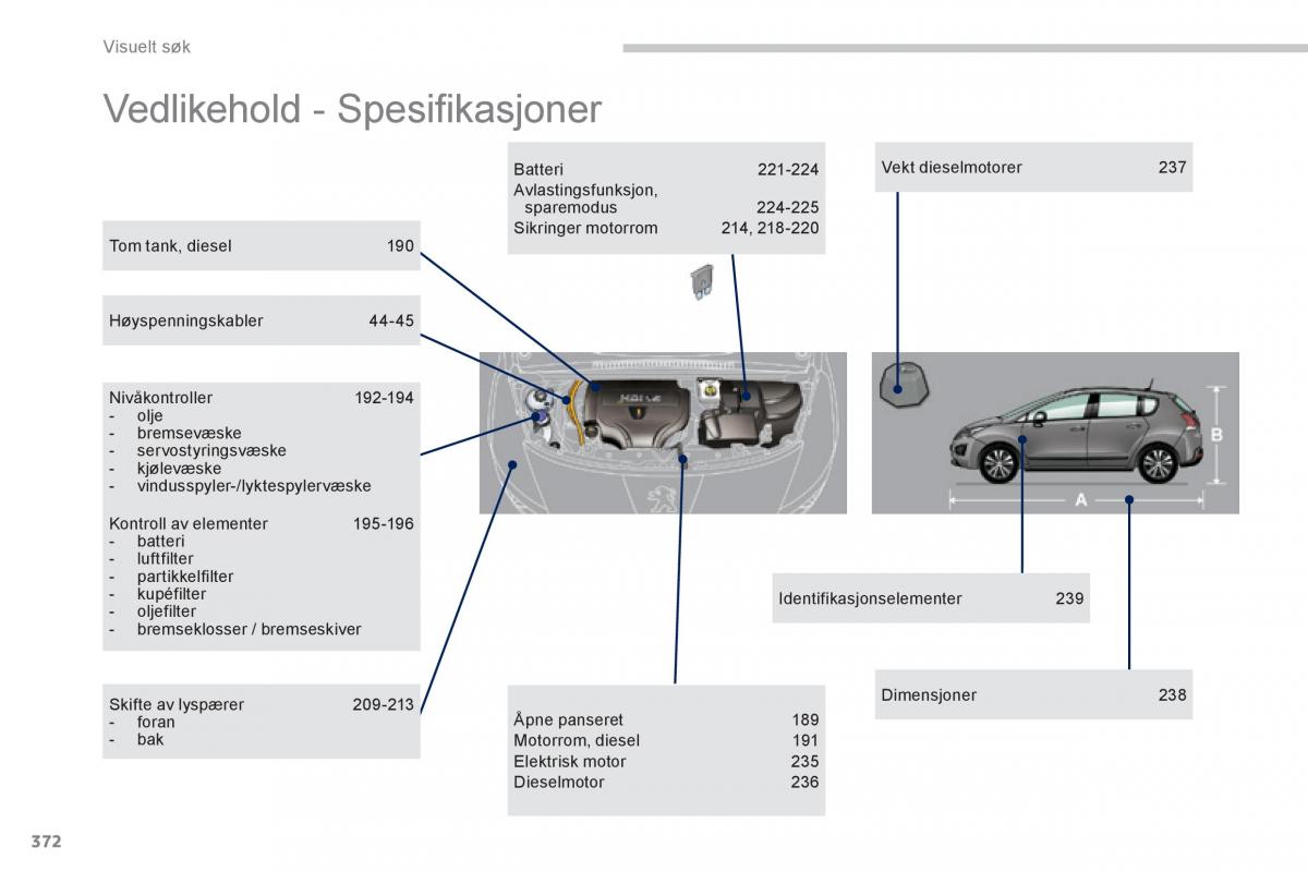 Peugeot 3008 Hybrid bruksanvisningen / page 374