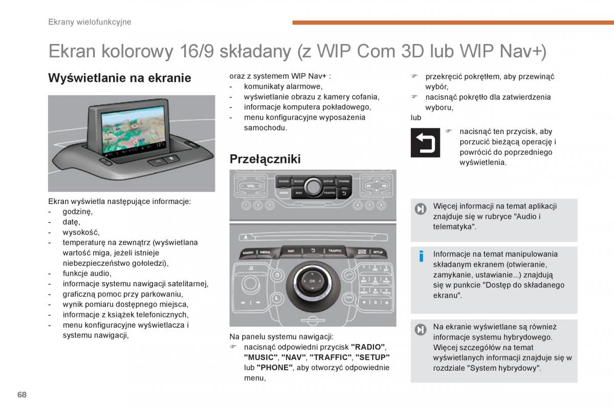 Peugeot 3008 Hybrid instrukcja obslugi / page 70