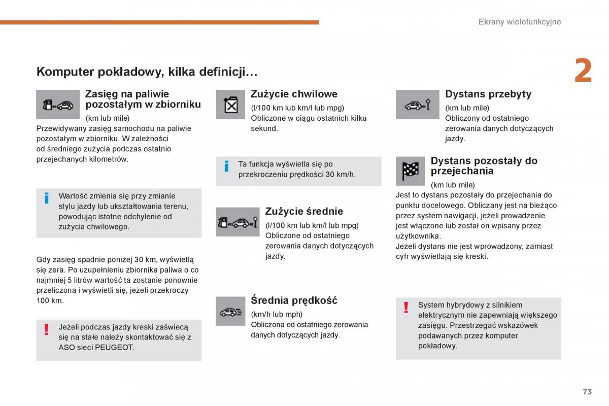 Peugeot 3008 Hybrid instrukcja obslugi / page 75