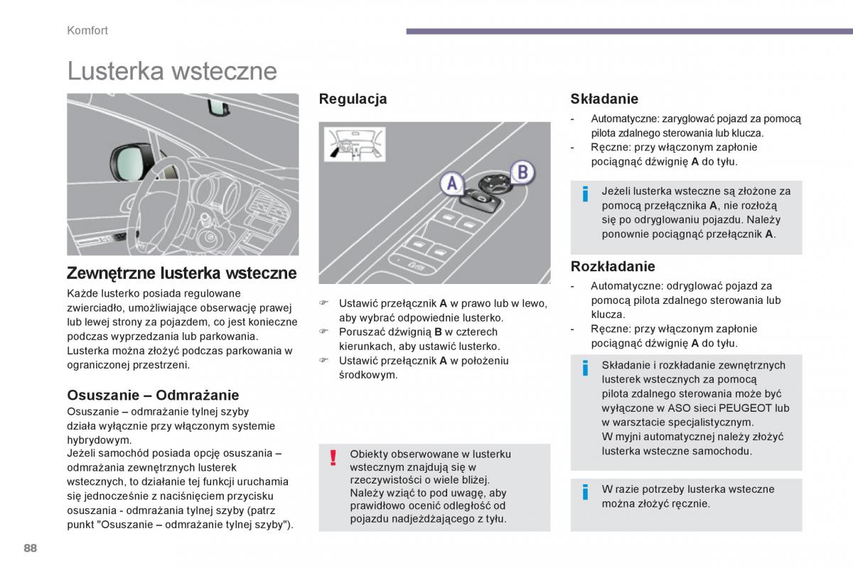 Peugeot 3008 Hybrid instrukcja obslugi / page 90