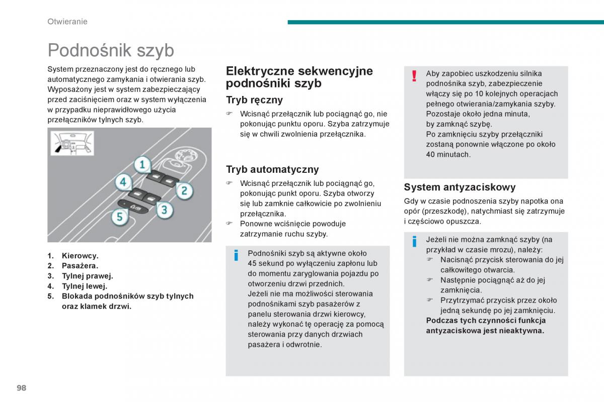 Peugeot 3008 Hybrid instrukcja obslugi / page 100