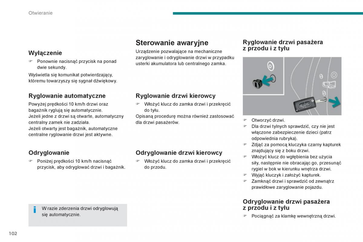 Peugeot 3008 Hybrid instrukcja obslugi / page 104